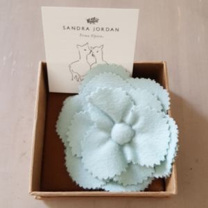Alpaca Camellia brooch pin for Chanel suit NIB